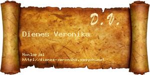 Dienes Veronika névjegykártya
